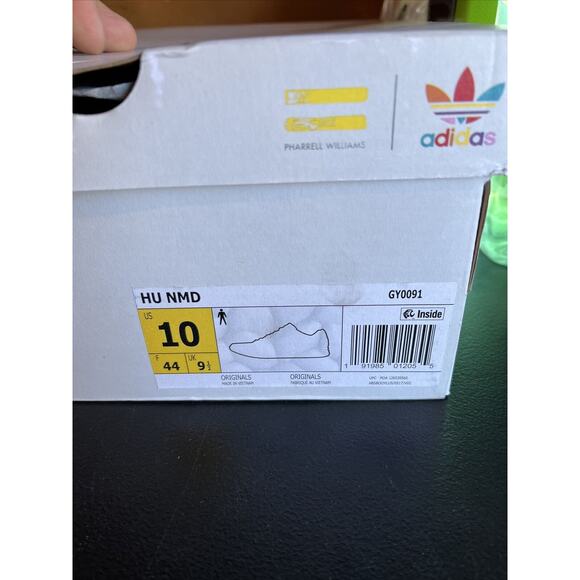 Adidas Originals Men\'s Pharrell Human Race Yellow Sneakers Size 10 us GY0091 New